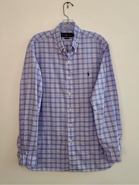 Classic Plaid Men’s Button Down Ralph Lauren Shirt